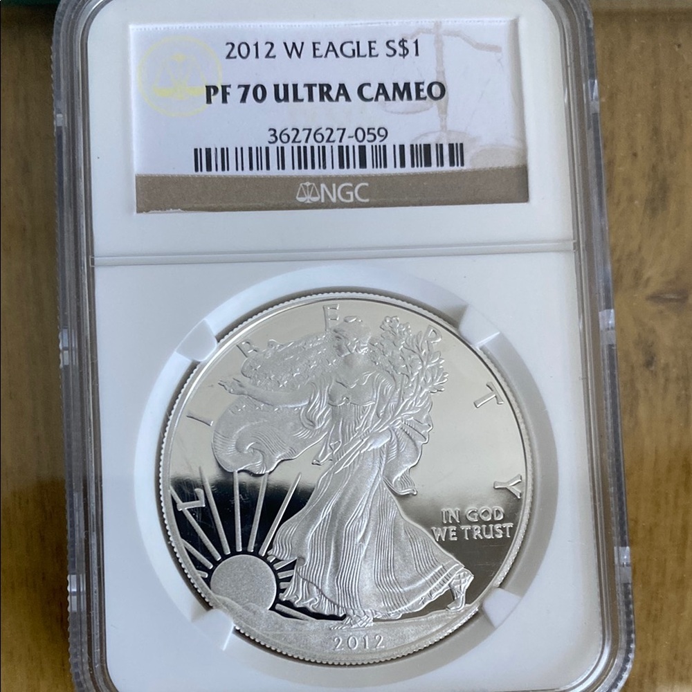 Silver Commemorative Coin in Protective Holder